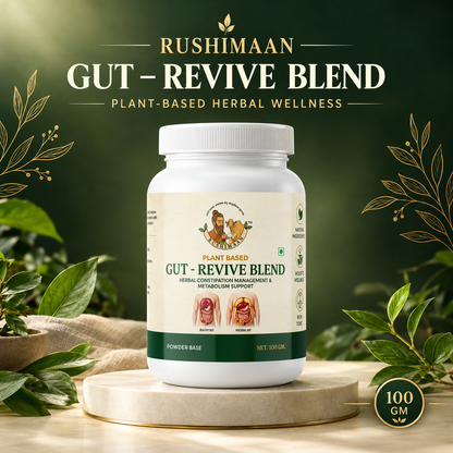 Rushimaan Gut-Revive Blend – Plant Based Herbal Powder 100g