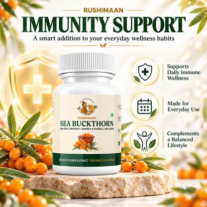 Rushimaan Sea Buckthorn Extract 500mg – 30 Capsules