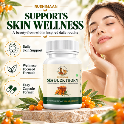 Rushimaan Sea Buckthorn Extract 500mg – 30 Capsules