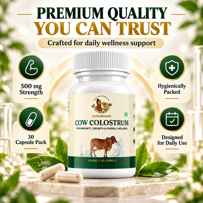 Rushimaan Cow Colostrum Capsules 500mg – 30 Capsules