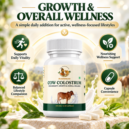Rushimaan Cow Colostrum Capsules 500mg – 30 Capsules