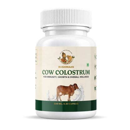Rushimaan Cow Colostrum Capsules 500mg – 30 Capsules