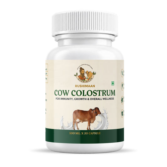 Rushimaan Cow Colostrum Capsules 500mg – 30 Capsules